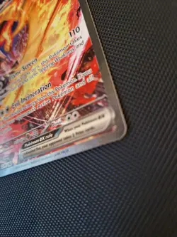 Team Rockets Moltres EX 229/182 Special Illustration SIR Pokemon Destined Rivals - Image 4