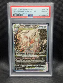 Hisuian Zoroark VSTAR gg56 psa 10 GEM MINT SWSH Crown Zenith Pokemon TCG - Image 1