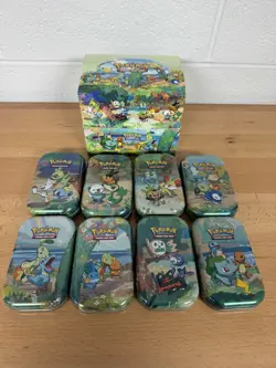 Pokemon Celebrations 25th Anniversary Mini Tins Full Set With Display Box -Empty 820650809378 - Image 1