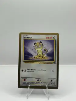 Pokemon Meowth 56/64 1999 English FRUIT ROLL UP PROMO WOTC RARE NM - MINT - Image 2