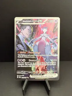 Team Rocket's Mewtwo ex 231/182 SIR Destined Rivals Pokemon TCG NM 🔥🔥🔥 - Image 1