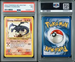 Pokemon Neo Destiny Shining Charizard 107/105 Secret Rare Holo PSA 7 - Image 3