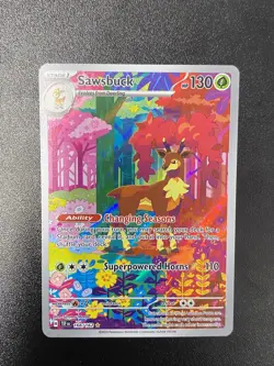 2024 Pokemon Temporal Forces Sawsbuck #166/162 - Image 1