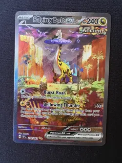 Pokemon TCG - Temporal Forces Raging Bolt EX - 208/162 - M/NM + Pack Fresh - Image 1