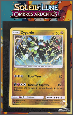 Carte Pokemon Zygarde 100/147 Holo Reverse SL3 Ombres Ardentes FR - Image 1