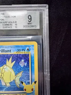 Carte Pokemon Magicarpe Brillant 66/64 Celebrations 25 ans FR Beckett 9 - Image 4