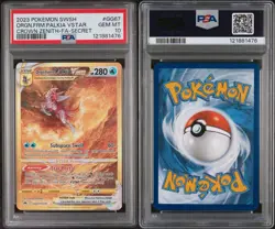 2023 POKEMON SWSH SECRET #GG67 FULL ART/ORIGIN FORME PALKIA VSTAR PSA 10 - Image 3