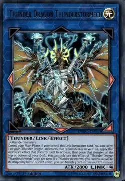 Thunder Dragon Thunderstormech 1st Ed Ultra Rare DUPO-EN030 Yu-Gi-Oh! - Image 1
