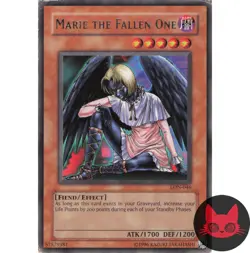 Yugioh Marie the Fallen One LON-046 Rare MP - Image 1