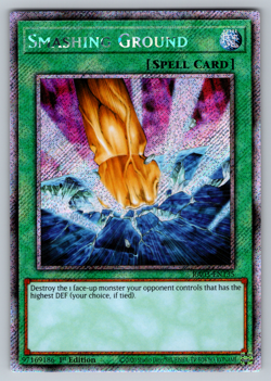 Smashing Ground Yugioh RA03-EN135 Platinum Secret Rare PSR NM - Image 1