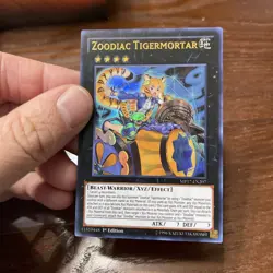 Yu-Gi-Oh! Zoodiac Tigermortar MP17-EN207 Ultra Rare 1st Edition Near Mint - Image 2