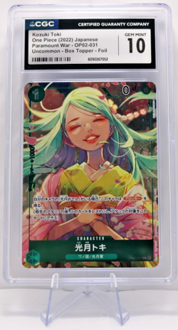 Kozuki Toki 2022 One Piece Paramount War - OP02-031 Box Topper (Graded CGC 10) - Image 1