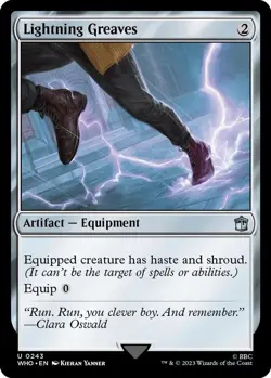 Lightning Greaves NM Doctor Who MTG Magic The Gathering Artifact English Card - Image 1