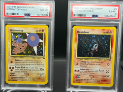 Rare Holo Vintage Neo Discovery PSA Bundle – Hitmontop & Houndour WOTC Cards - Image 1
