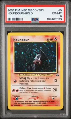 Rare Holo Vintage Neo Discovery PSA Bundle – Hitmontop & Houndour WOTC Cards - Image 5