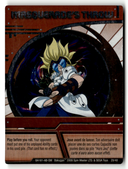 Bakugan Card - Masquerade's Throw - Chrome - Battle Brawlers - Image 1