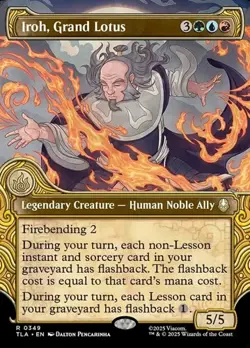 Iroh, Grand Lotus - Foil Extended Art Showcase TLA NM MTG - Image 1
