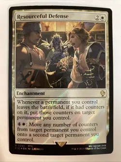 Resourceful Defense (Surge Foil) R Commander: FINAL FANTASY 0251 NM - Image 1