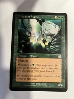 Arrogant Wurm - Torment - Magic the Gathering MTG Nice! - Image 1