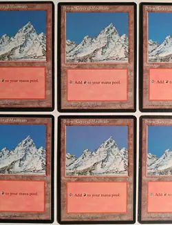6 x Snow-Covered Mountain | Ice Age | MTG | Magic The Gathering - Image 1