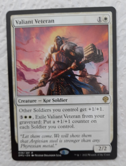Valiant Veteran MTG Rare Card NM Creature Kor Soldier (g134) - Image 1