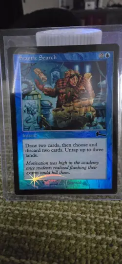 Mtg Urza's Legacy Frantic Search HP Foil Magic The Gathering Vintage - Image 1