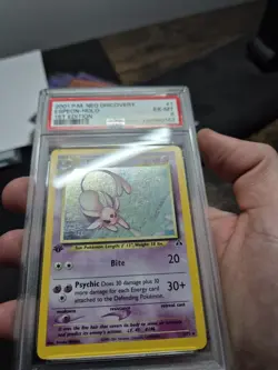 Pokemon TCG: 1st Edition Espeon Holo 1/75 Neo Discovery Set PSA 6 - Image 2