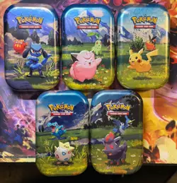 Ascended Heroes Mini Tin EMPTY Set of 5 (Connecting Arts) - Pokemon TCG - Image 1
