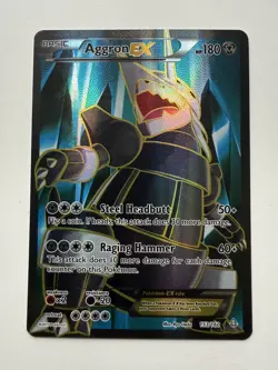 Pokemon TCG Aggron EX 153/160 Full Art Ultra Rare Ancient Origins - Image 1