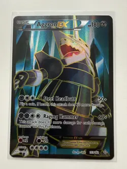 Pokemon TCG Aggron EX 153/160 Full Art Ultra Rare Ancient Origins - Image 3