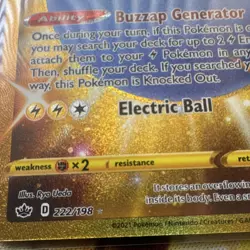 Pokemon Electrode 222/198 Secret Rare Holo Chilling Reign 2021 Electric Ball Bu… - Image 5