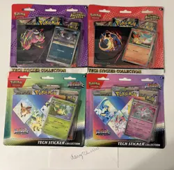 Pokemon Ascended Heroes & Prismatic Evolutions Tech Sticker collection lot of 4 - Image 1