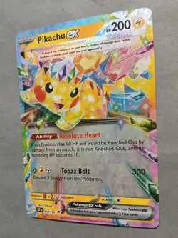 Pokemon TCG Pikachu EX Surging Sparks Ultra Rare Card 057/191 Scarlet & Violet - Image 4
