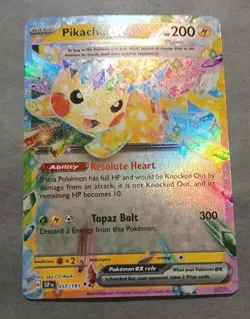 Pokemon TCG Pikachu EX Surging Sparks Ultra Rare Card 057/191 Scarlet & Violet - Image 5