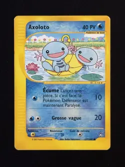 Carte Pokemon Axoloto 117/147 Aquapolis Wizard Francais - Image 2
