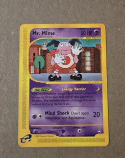 2002 Pokemon Mr. Mime 95b/147 Aquapolis e-Reader LP - Image 1