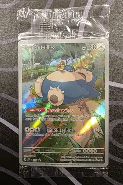 Sealed - Pokemon Snorlax Promo Holo SVP Scarlet & Violet 051 Basic 150 HP - Image 1