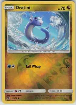 Pokemon TCG Dratini (35) Common Reverse Holo Dragon Majesty 35/70 - Image 1