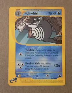 2003 Pokemon Poliwhirl Skyridge 88/144 Regular Base Card Non-Holo Great Shape! - Image 1