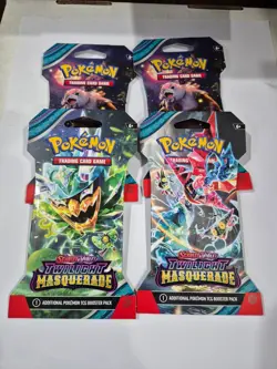 Pokemon TCG: Scarlet & Violet Twilight Masquerade Sleeved Booster 4 Packs A7 - Image 1