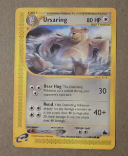 2003 Pokemon Ursaring Regular Base Card Non-holo 110/144 Skyridge Great Shape. - Image 1