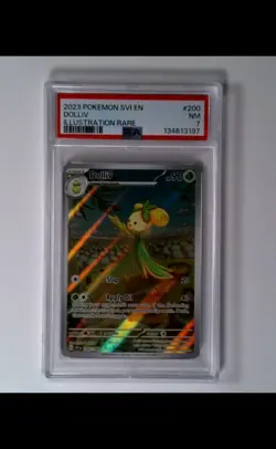 2023 POKEMON SVI EN-SCARLET & VIOLET ILLUSTRATION RARE #200 DOLLIV PSA 7 - Image 1