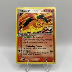 Pokemon Typhlosion 17/115 EX Unseen Forces Rare 2005 TCG LP - Image 1