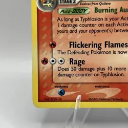 Pokemon Typhlosion 17/115 EX Unseen Forces Rare 2005 TCG LP - Image 5