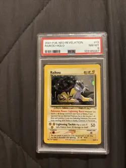 PSA 8 2001 Pokemon Raikou 13/64 Neo Revelation Holo NM/Mint 💎 - Image 5