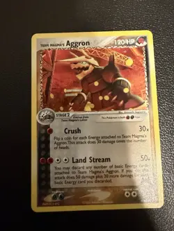 Pokemon Team Magma's Aggron 7/95 Holo EX Team Magma vs Team Aqua LP - Image 1