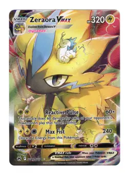 Zeraora VMAX Galarian Gallery Ultra Rare Crown Zenith GG42/GG70 Pokemon Card NM - Image 1