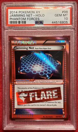 PSA 10 2014 Pokemon XY Jamming Net - Holo Phantom Forces #98 Gem Mint Rare Item - Image 1