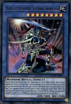 Black Luster Soldier - Legendary Swordsman 1st Ultra Rare MAZE-EN011 Yu-Gi-Oh! - Image 1