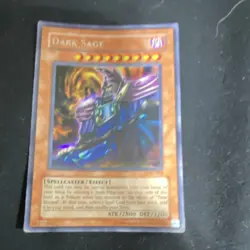 Yu-Gi-Oh! Konami Dark Sage 92377401 Effect Holo Spellcaster Monster - Image 1